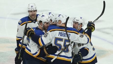 The St. Louis Blues head home with a 2-0 series lead over Minnesota. st-louis-blues