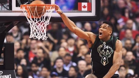 Giannis Antetokounmpo had 28 points to lead the Milwaukee Bucks to a Game 1 victory over the Toronto Raptors on Saturday evening. giannis-antetokounmpo