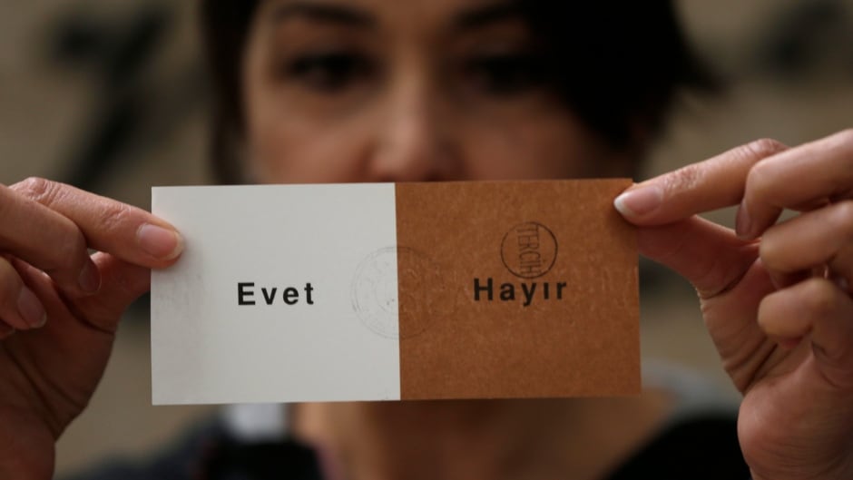 Turkey's historic referendum results marginally approved constitutional changes that would greatly expand the powers of President Recep Tayyip Erdogan. Opposition parties question the outcome and are challenging the results.