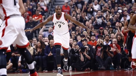 Toronto Raptors' Serge Ibaka believes he'll be ready to play Tuesday after suffering a sprained ankle in Game 1 against the Milwaukee Bucks. Serge-Ibaka-Raptors