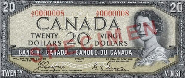 'Devil's face' Canadian banknotes