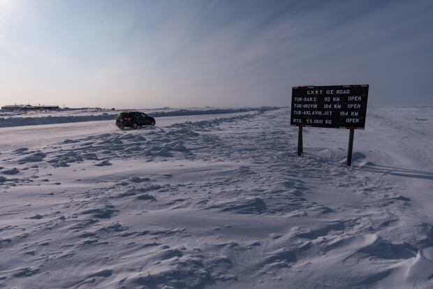 Arctic ice road