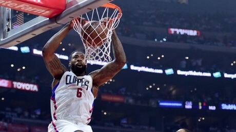 DeAndre Jordanof the Los Angeles Clippers dunks during the first half in Game 2 against the Utah Jazz on Tuesday night. jordan-deandre