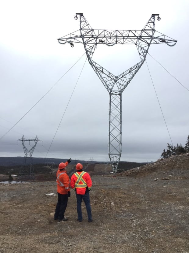 hydro transmission towers bay'd'Espoir