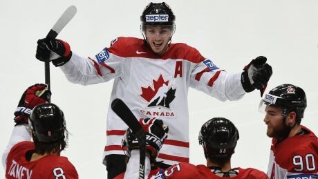 Matt Duchene, pictured at the 2016 tournament, is one of five returning players named by Hockey Canada to defend the team's gold. AFP_B1919