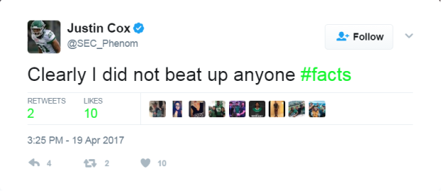 Cox Tweet