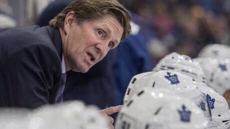Toronto Maple Leafs head coach Mike Babcock, shown in this file photo, has witnessed first-hand how a seemingly unstoppable team can be upset in the NHL playoffs. HKN Around the NHL 20170405