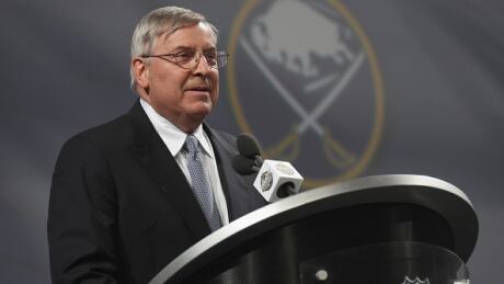 Buffalo Sabres owner Terry Pegula said Friday during a press conference that accountability for the team's lack of success starts with him. terry-pegula