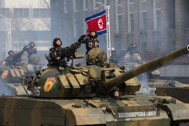 North Korean tanks