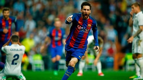 Lionel Messi's 500th career goal in a Barcelona uniform was the game-winner in the 'El Classico.' lionel-messi