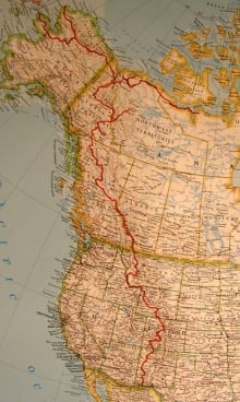 Peter Vacco route map
