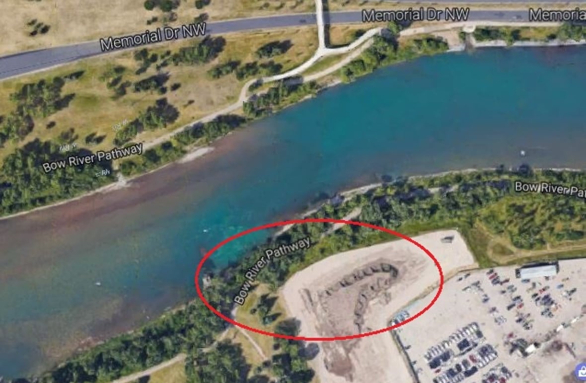 Canada Creosote Ltd., later known as Domtar Corporation, operated a wood preserving operation in the circled area from 1924 to 1962, leaving behind creosote contamination in the soil and groundwater.