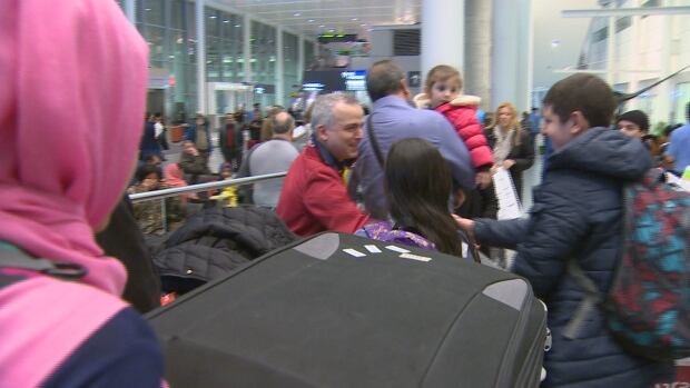 Family arrives