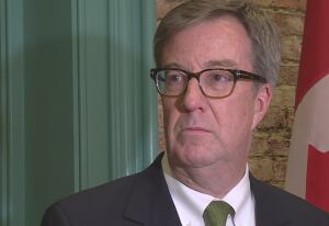 Jim Watson reacts to Ontario budget on April 27, 2017