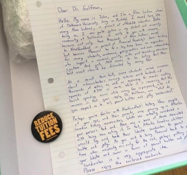 Letter to Noreen GOlfman hutton