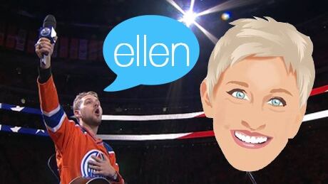 After Edmonton Oiler's fans bailed out country star Brett Kissel from a mic malfunction, he wants to showcase the sportsmanlike fan base on the Ellen DeGeneres show. Brett Kissel on Ellen
