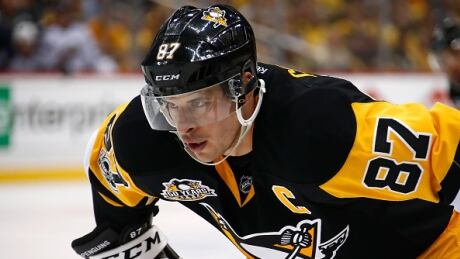 Pittsburgh Penguins captain Sidney Crosby, pictured during the first round of the playoffs, left Monday's Game 3 against the Washington Capitals after being cross-checked in the face. crosby-sidney