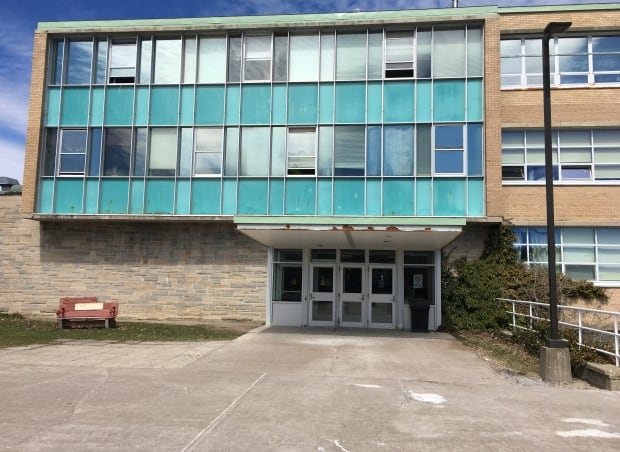 An exterior of an old building on campus, MUN