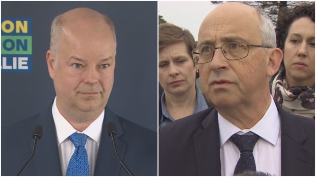 PC Leader Jamie Baillie and NDP Leader Gary Burrill