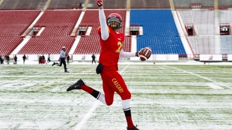 University of Calgary Dinos' Rashaun Simonise is one of five prospects ruled ineligible for Sunday's CFL draft because of doping violations. FBO CFL Draft Doping 20170504