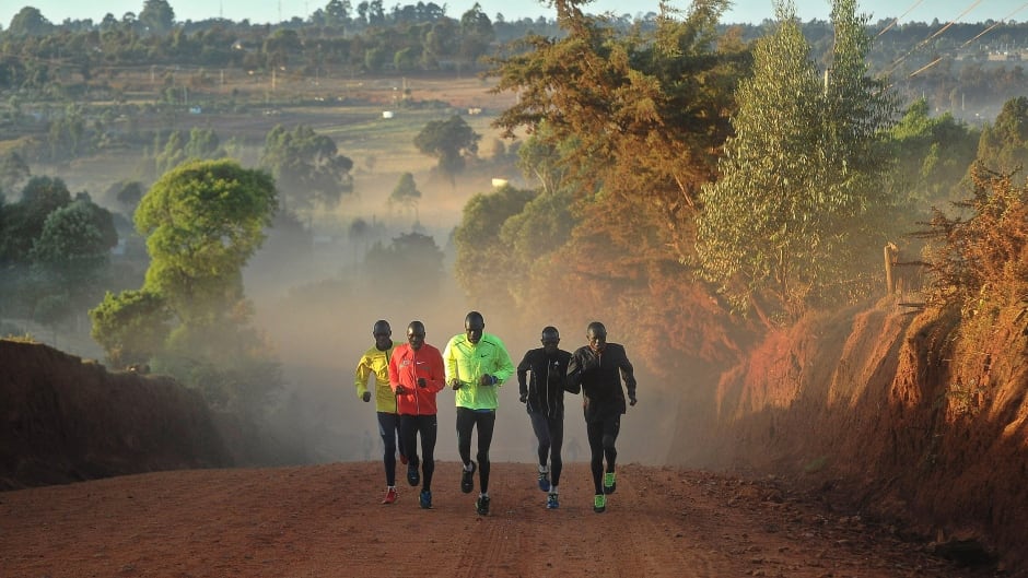 Athletes training in Kenya's renowned high-altitude village of Iten, which has emerged as the go-to training destination for the world's elite runners.