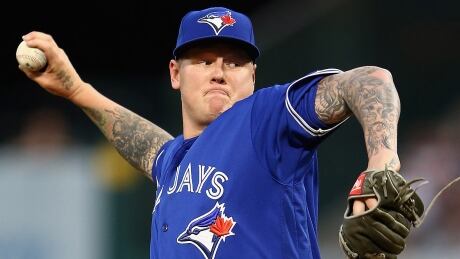 The Blue Jays on Friday designated starting pitcher Mat Latos for assignment. The veteran major leaguer posted a 6.60 earned-run average this season in three starts. latos-mat-170421-1180