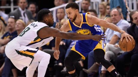 Steph Curry scored 20 points en route to a ___ win for the Golden State Warriors over the Utah Jazz in Game 3 of the second round on Saturday. curry-steph