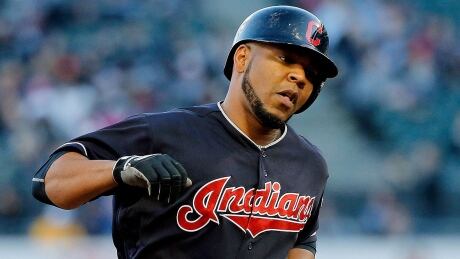 Former Blue Jay Edwin Encarnacion is hitting .217 with only five home runs in his first 30 games with Cleveland but returns to Toronto for the first time Monday night riding a three-game hit streak. encarnacion-edwin-170422-1180