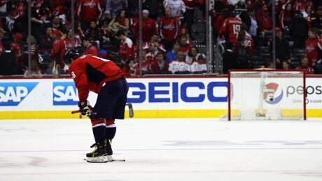 Alex Ovechkin of the Washington Capitals skates off the ice following the Capitals' 2-0 loss to the Pittsburgh Penguins in Game 7 of the second round on Wednesday. ovechkin-alex