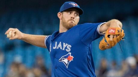 Joe Biagini, pressed into a starter's role because of injuries in the Jays' rotation, threw five scoreless innings against Tampa on Friday. BBA Mariners Blue Jays 20170512