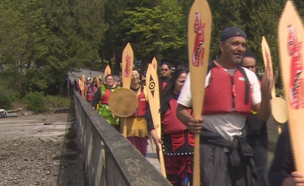 Tsleil-Waututh Nation water ceremony paddlers