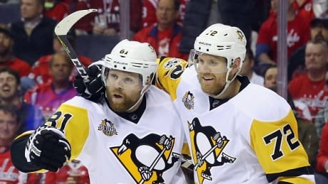 Phil Kessel, left, and Patric Hornqvist, right, are just two examples of Pittsburgh Penguins trade acquisitions who helped the team to a Stanley Cup last season and a conference final berth this season. kessel-phil-hornqvist-patric-051517