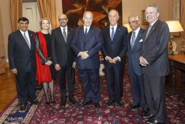 Jane Piacentini-Moore and Aga Khan