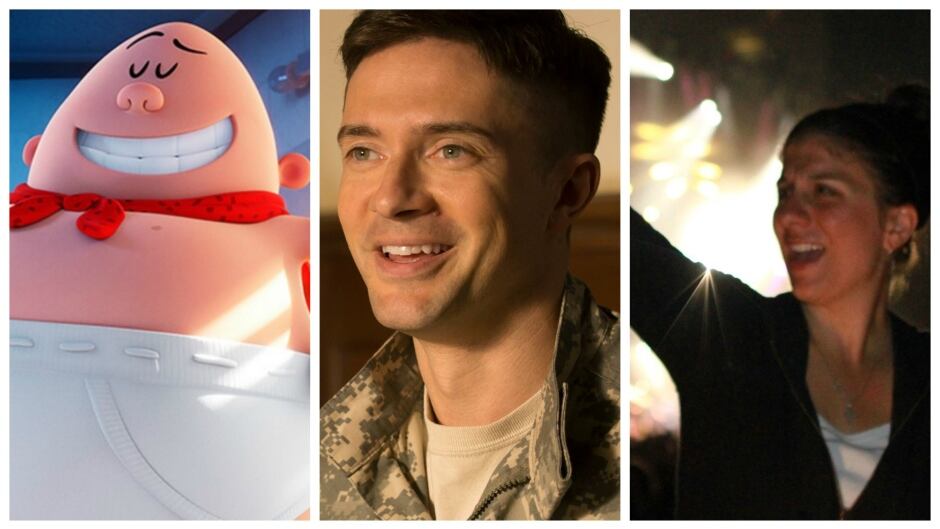 Captain Underpants creator Dav Pilkey, War Machine's Topher Grace and ASL interpreter Holly Maniatty are guests on the Thursday, May 18, 2017 edition of q