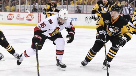 There have been 46 one-goal games in this year's NHL playoffs through Wednesday night, including 25 in overtime. "I think just throughout the league it's so tight now," says Senators forward Clarke MacArthur, pictured above left. macarthur-clarke-051817