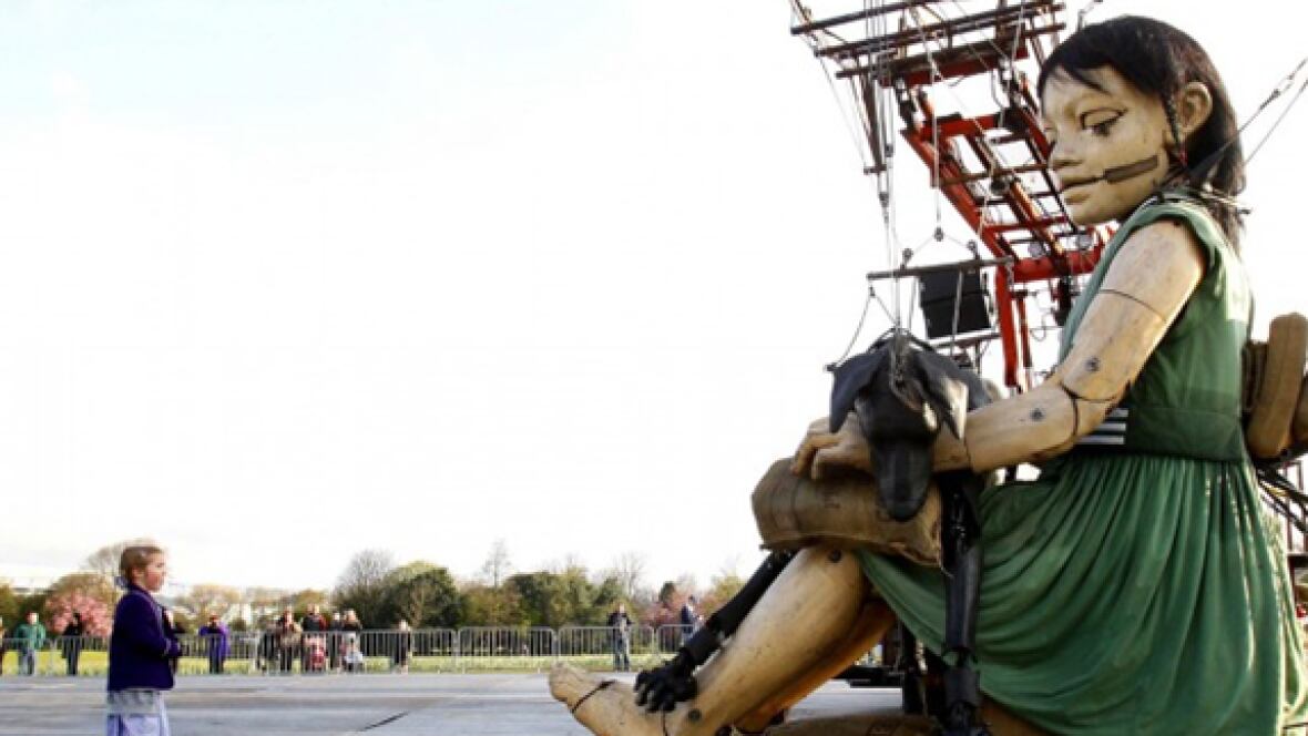 Giant grace Montreal streets for 375th anniversary
