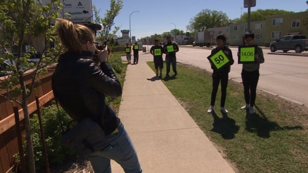 Tec Voc students used math to figure out stopping distances at different speeds.