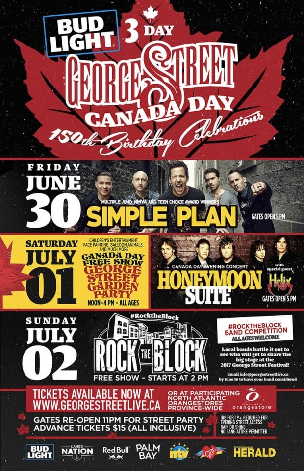 Canada Day George Street poster 2017