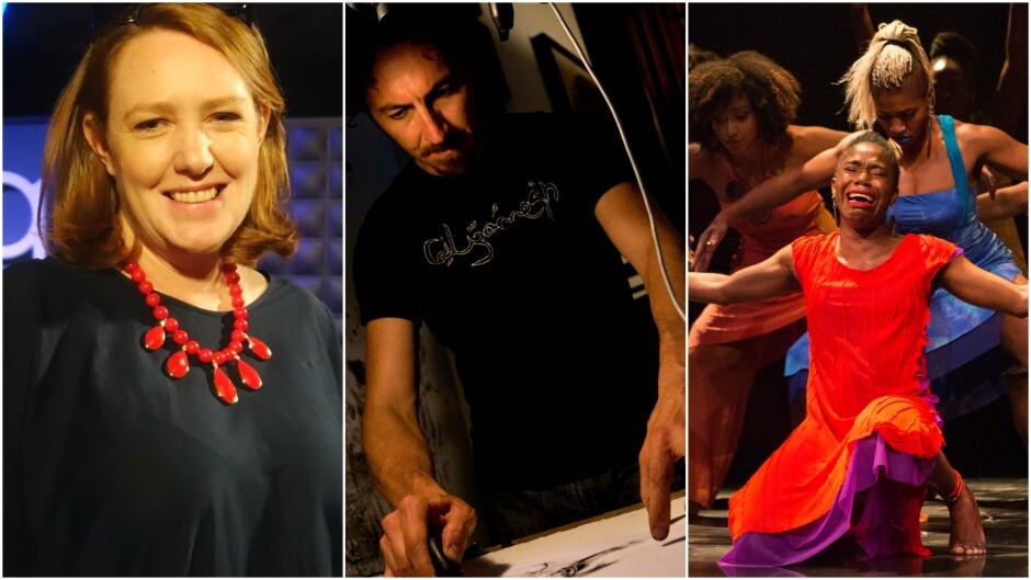 Today on q: author Paula Hawkins, visual artist Kevork Mourad and playwright Djanet Sears.