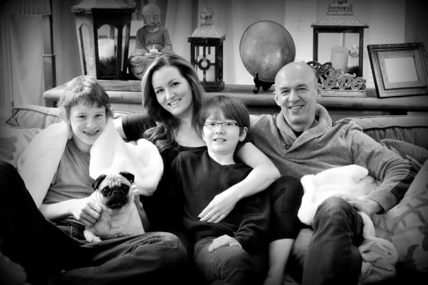 Janet Keall and her family