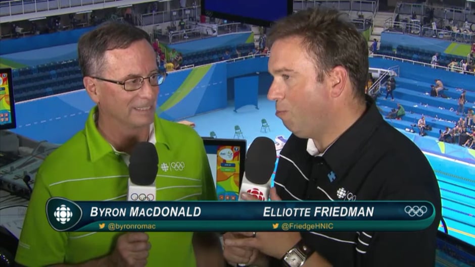 Elliotte Friedman faced a social media firestorm after making the wrong call in the Men's 200m individual medley at the 2016 Olympics in Rio.