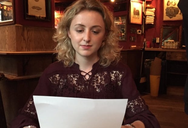 Hannah Lank restaurant allergies