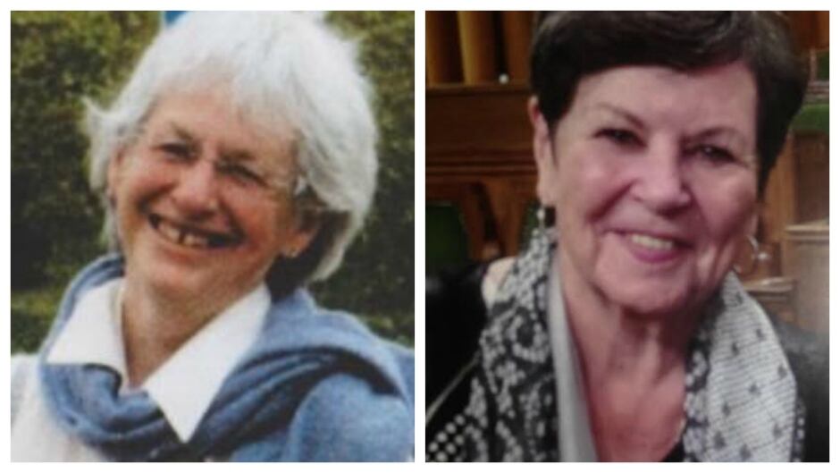 Phyllis Jardine (R) says she learned a valuable lesson about approaching death with grace from her now-deceased friend Trudy Ward (L).