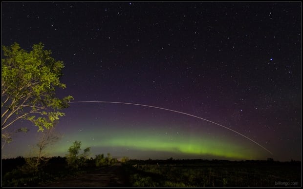 Northern lights ISS