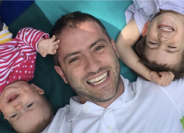 Mike Stroh and his kids