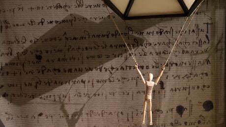 A reproduction of a parachute designed by 15th century inventor Leonardo da Vinci is pictured during the exhibition "Leonardo da Vinci, the inventions of a Genius" in Bruges, Belgium, May 30, 2017. Picture taken May 30, 2017. BELGIUM-EXHIBITION/DA VINCI