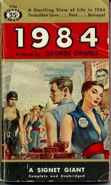 1984 Orwell book cover