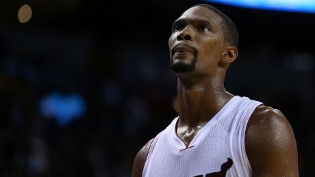 Chris Bosh's 2014-15 and 2015-16 seasons were shortened by bouts with blood clots. chris-bosh