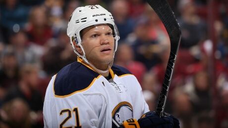 Buffalo Sabres forward Kyle Okposo spent about a week undergoing tests at Buffalo General Hospital's neurosurgical intensive care unit in early April. okposo-kyle-022617-620