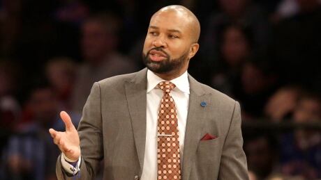 Derek Fisher, seen above coaching the Knicks in 2016, has been arrested on suspicion of drunken driving after he flipped his vehicle on a California highway fisher-derek-020716-620